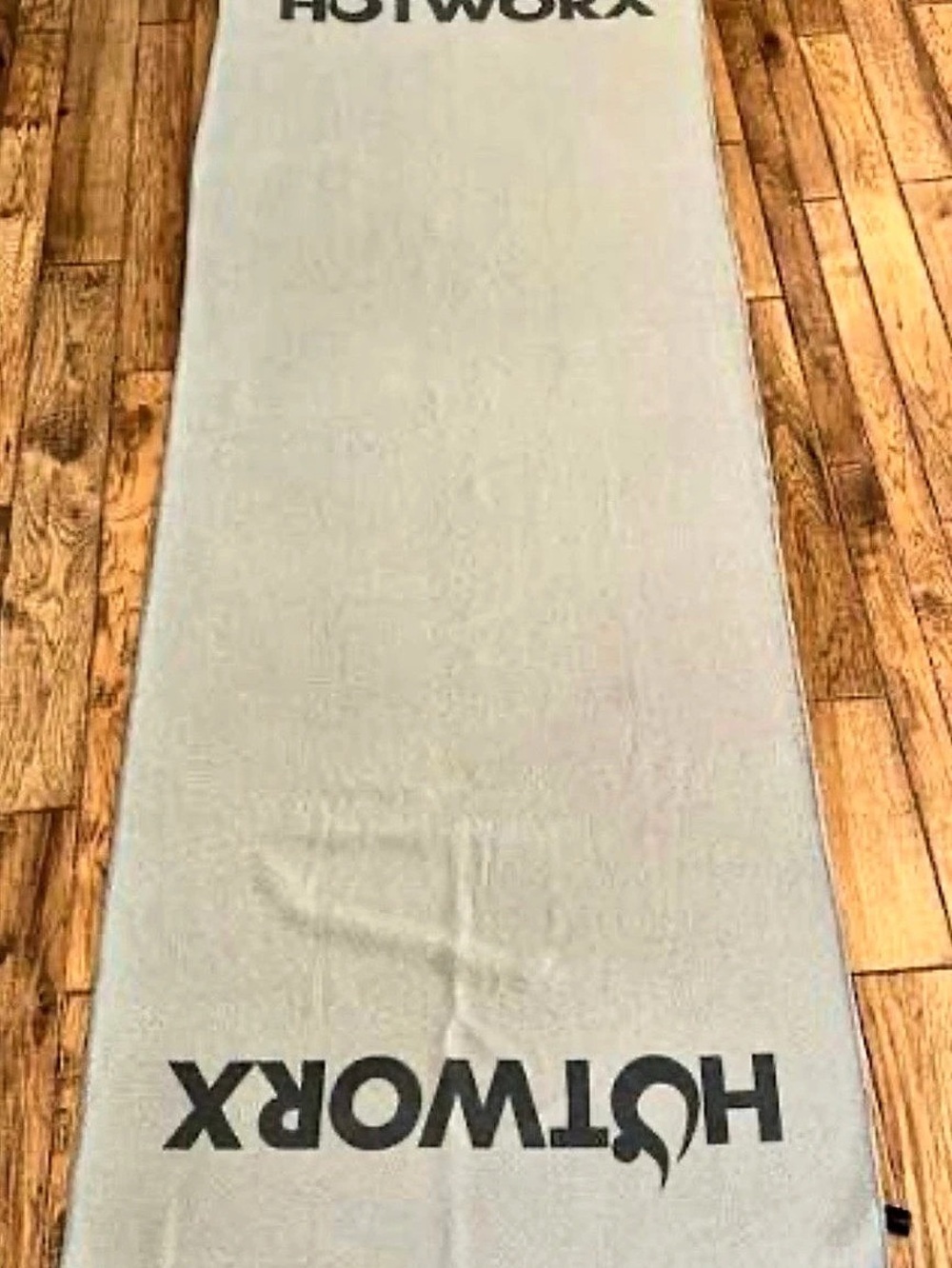 HOTWORX Yoga Mat Grip Towel Gray